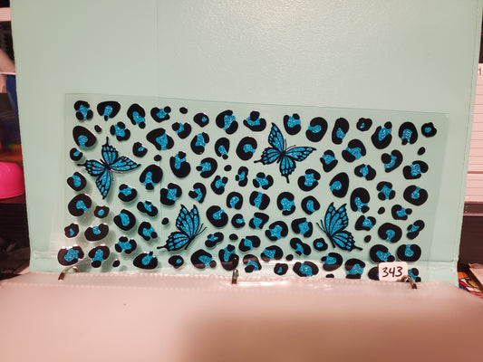 343 Light blue Butterfly